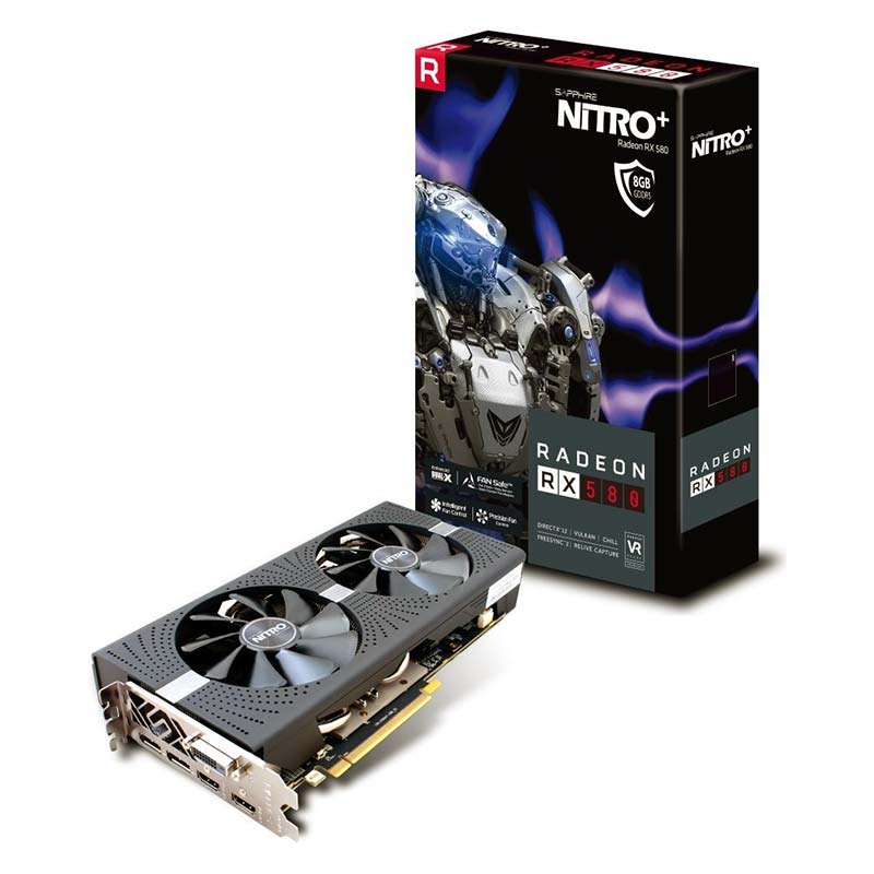 Sapphire Radeon Nitro+ RX580 8GB OC (11265-34-20G)